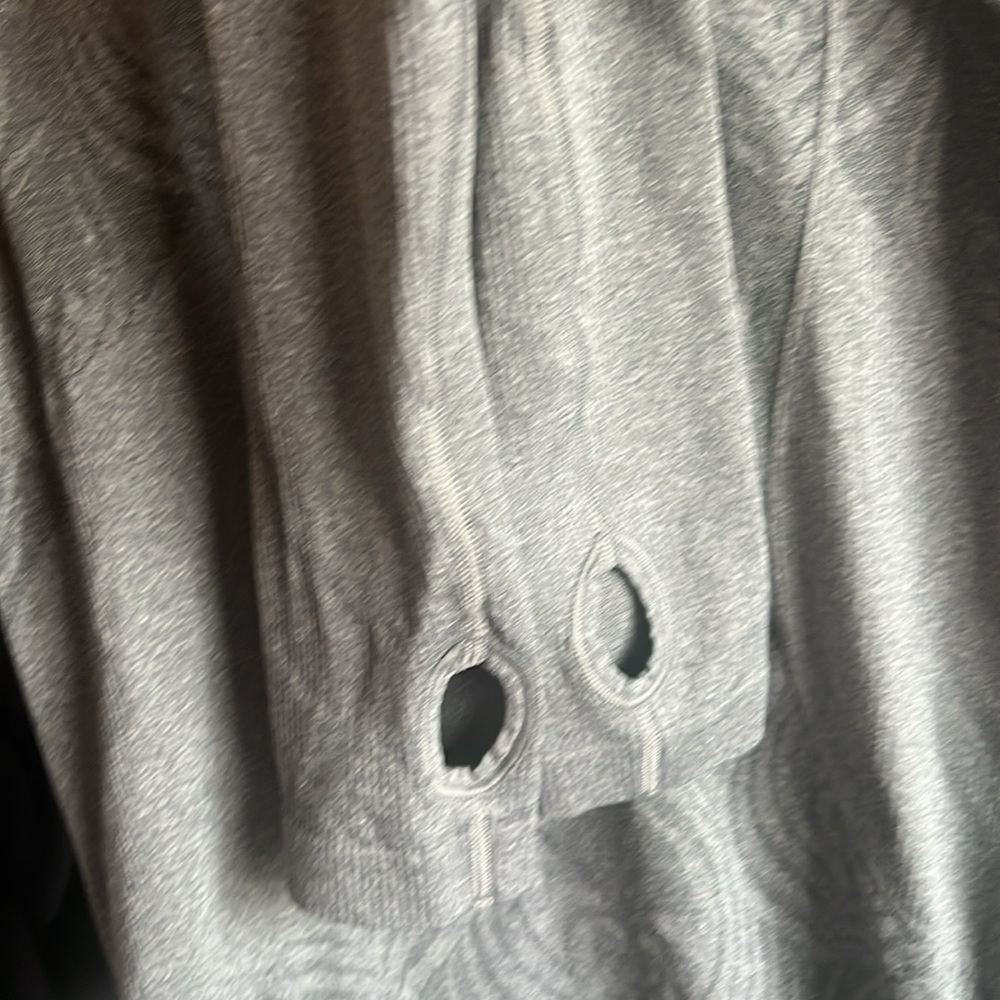 Gray Patterned Quarter-Zip Swiftly - image 5